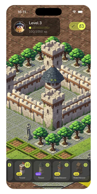 Build a <span class="text-primary">medieval empire</span> from your habits