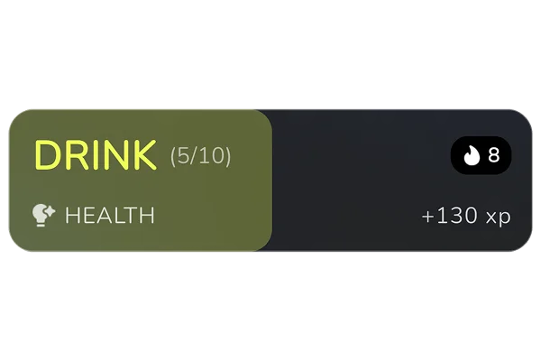 Habits with <span class="text-primary">counters and goals</span>