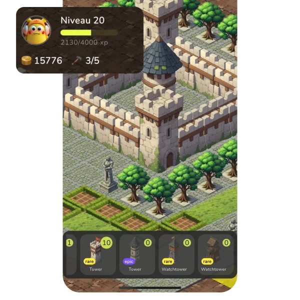 Turn habits into a <span class="text-primary">medieval empire</span>